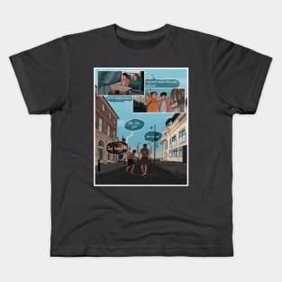 Nick and Charlie- Heartstopper beach comic - Herne Bay Kids T-Shirt